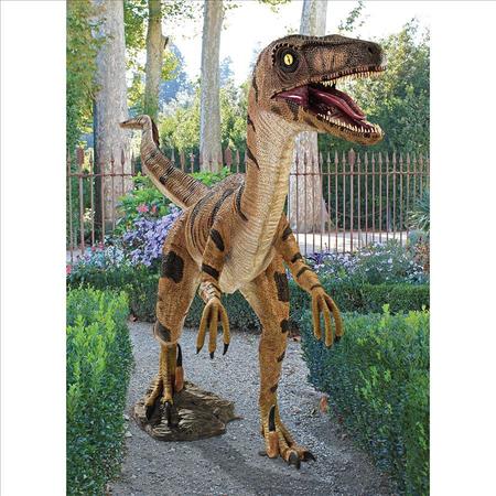 Design Toscano Velociraptor, Jurassic-sized Dinosaur Statue NE110015